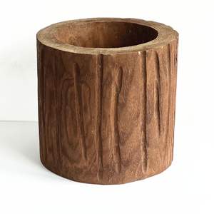 Moderne Bois Massif Écologique Calme Vent Vert Plante Plancher <span class=keywords><strong>Pot</strong></span> De Fleur Conteneur 3-6L Capacité Hôtel Villa - Product Image 2