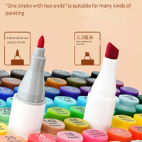 Ensemble de marqueurs à peinture acrylique non toxiques pour enfants, stylos à séchage rapide et imperméables avec étui de rangement portable, acceptés pour les activités artistiques DIY
