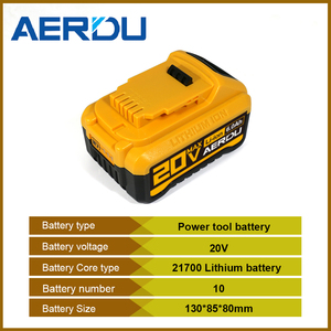 Chất lượng cao 20V 6Ah <span class=keywords><strong>Lithium</strong></span> điện công cụ điện pin 6.0ah với tuổi thọ mạnh mẽ mới nhất có thể sạc lại công nghệ - Product Image 5