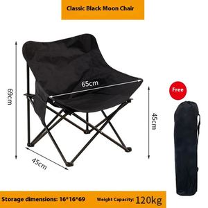 Silla Plegable Personalizada para Exteriores, Tipo Luna, para Picnic, Camping, Pesca, Jardín, Muebles Modernos de Metal y Tela Oxford - Product Image 3
