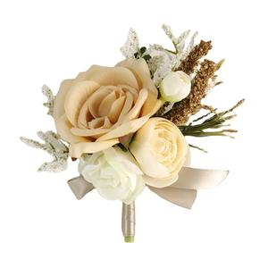 All'ingrosso forniture per feste bande di nozze ballo di fine anno artificiale vero tocco corpetto fiore da polso - Product Image 3