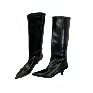 Hot Latest 2024 Fine Heeled High Heeled Drill Women's <b>Boots</b> 40 - Product Image 5