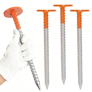 Outdoor camping <b>canopy</b> <b>tent</b> ground nail screw cap fixing ground stake nail camping ground nail fixator - Product Image 1