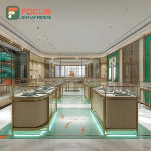 Système de présentation de bijoux de luxe, vitrine en verre pour magasin commercial, surface polie - Product Image 3