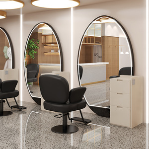 Specchio di Alta Qualità per Salone di Bellezza con Mobile e Specchio Professionale per Acconciature - Product Image 5