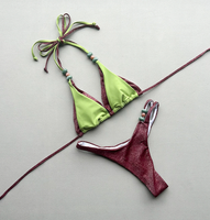 Ventes Flash STOCK Maillot de Bain Triangle Tendance Sexy Micro Bikini Brésilien pour Femme