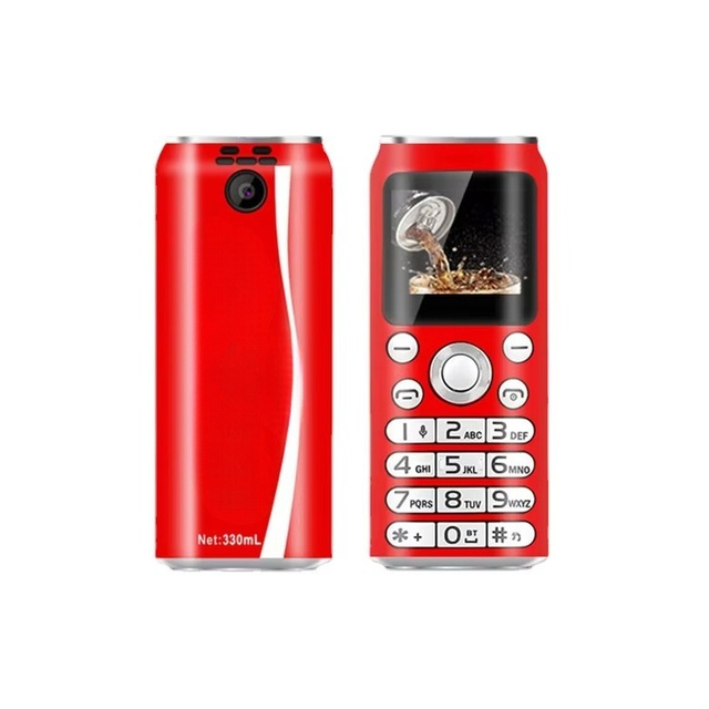 Mini Cola Appearance Kids' Elder GSM Dialer Cellphone Straight Board Pocket Students' Dual Card Phone QWERTY Keyboard Symbian