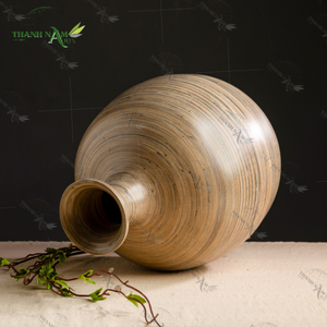 แจกันไม้ไผ่เงียบสงบสำหรับตกแต่งโต๊ะสำหรับตกแต่งบ้านและสวนดีไซน์ไม่เหมือนใคร - Product Image 3