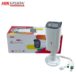 Hikvision ColorVu DS-2CD2T47G2-LSU/SL 24/7 colorato per immagini luce stroboscopica udibile di avvertimento Audio bidirezionale 4MP Bullet telecamera di rete - Product Image 1