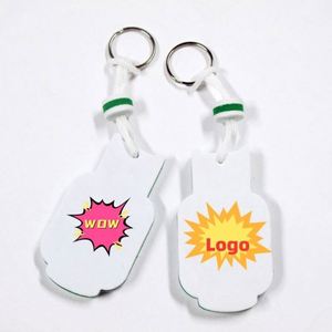 Porte-clés promotionnel en EVA personnalisé avec logo, impression de logo publicitaire, vente chaude - Product Image 4