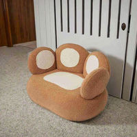 Modernes Plüsch-Katzenbett Nachhaltiges Bambus- & Baumwoll-Leder-Design Wohnzimmer Haustierbett
