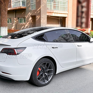 For Tesla Model 3 Body Kit Rear <b>Window</b> Side Vent Shutter Louver Cover Trim for Tesla Model 3 2017-2024 Car Accessories - Product Image 4