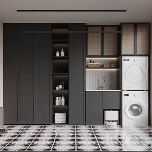 لوح صخري عتيق خزانة مرحاض حوض متكاملة تخزين كبير أثاث غرفة المعيشة للمنزل أو الفندق للحمام - Product Image 2