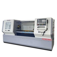 Torno CNC de Metal con Sistema de Control GSK, Cama Plana CK6150, 1000-1500 mm