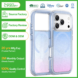 Funda Protectora para Teléfono iPhone 17 Pro <span class=keywords><strong>Max</strong></span>, de TPU Rígido y Cristal Magnético Deportivo, Anti-Amarillamiento, Colorida, en Bolsa OPP, Venta Directa de Fábrica - Product Image 1