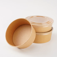 Boîte à emporter en papier kraft enduit de qualité alimentaire, impression dorée, pour salade, hamburger, snack, pizza, bonbons