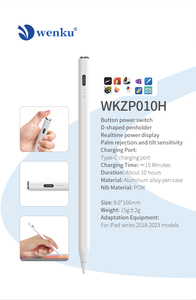 Lápiz Óptico Activo Capacitivo WENKU 010H para <span class=keywords><strong>iPad</strong></span> y Tablet con Inclinación Magnética, Punta Reemplazable, Rechazo de Palma y Batería de 10 Horas - Product Image 6