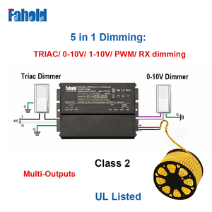 Ul CUL ETL điện áp không đổi 12V 24V 60W 100W 120W 200W 300W 100-277vac <span class=keywords><strong>TRIAC</strong></span> Dimmable 0-10V 1-10V dẫn lái xe với hộp nối - Product Image 3