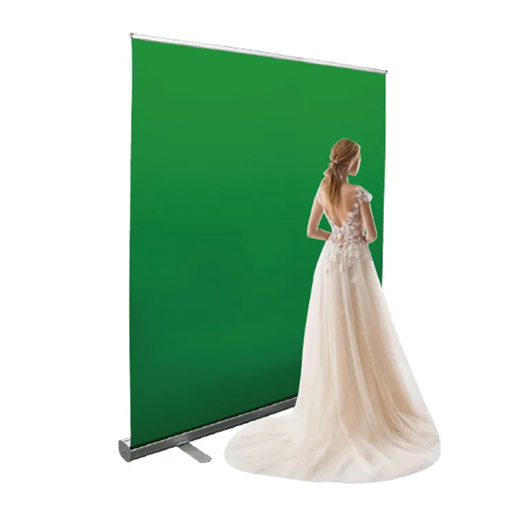 1.2m 1.5mInstallation-free portable Roll Up photography Green Screen background live Photography fabric Backdrop stand