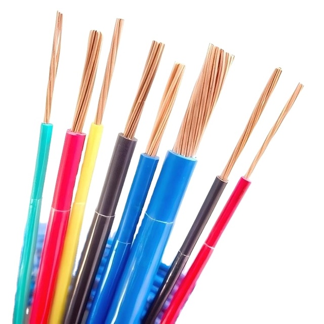 H07G-U/R Low-Smoke Halogen-Free Copper Conductor 600V Cable 12/14 AWG Flexible Multi-Strand Twisted Wire Nylon Sheath Building
