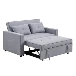 Menghemat Ruang Sofa Linen Multi-fungsi, Kain Tempat Tidur Sofa Lipat Ruang Tamu Sofa Bed