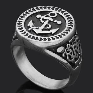 แหวนสแตนเลสผู้ชายวินเทจธอร์ค้อนธอร์จี้หัวหมาป่านอร์ดิกเครื่องประดับทางศาสนาทำจากโลหะผสมสำหรับ - Product Image 2