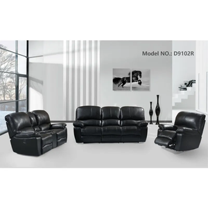 Divano <span class=keywords><strong>in</strong></span> <span class=keywords><strong>Pelle</strong></span> con Chaise Longue e Poltrona Reclinabile, Set di Mobili per Soggiorno, Divano Reclinabile - Product Image 6