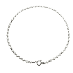 VAF RVS Glazen Parel Trendy Kraal Collier En Perle Acier Inoxydable Gecustomizeerde Lange Heren Hip Hop Parelketting - Product Image 2