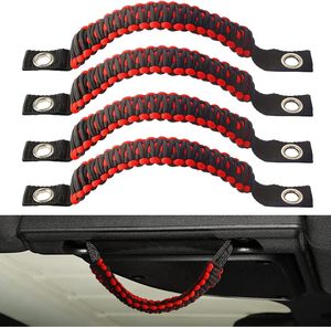 Poignées rétractables en paracorde de nylon, accessoires de voiture robustes, tressées à la main, tactiques, pour <span class=keywords><strong>Jeep</strong></span>, tout-terrain, extérieur - Product Image 1