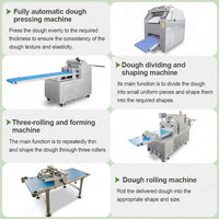 Ligne de production entièrement automatique de croissants, pains et toasts commerciaux fourrés de Machineboron