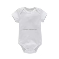 Combinaison en coton pour nouveau-né Yiying, personnalisable, été, manches courtes, body avec boutons-pression pour filles et garçons