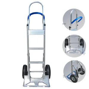 Pneumatic wheels Aluminum Flow Back Handle Hand Truck HT9916LW