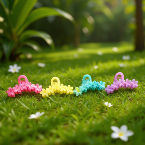 Angelina – pinces à cheveux en plastique avec fleurs de frangipanier, 12 Cm, accessoires pour femmes, Style décontracté, Design doux, haute qualité - Product Image 2