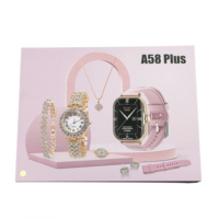 Pulsera Unisex A58 Plus para Reloj Inteligente con Control Táctil y Bluetooth Fitness Tracker con Función de Monitoreo DE LA Presión Arterial