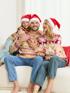 2025 Custom Bulk Elk Snowflake Jacquard <strong>Christmas</strong> <strong>Jumper</strong> Knit Men Women Kids Classic <strong>Christmas</strong> Sweaters <strong>Family</strong> - Product Image 5