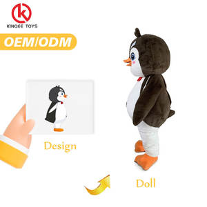Kinqee inflable pingüino mascota disfraz MOQ es 1 Uds dibujos animados Animal Cosplay Halloween Navidad para mascota adulta - Product Image 3