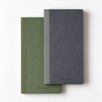 Journal de voyage minimaliste multicolore à grille, compatible stylo-plume Tomoe River 52 g/m², insert TN