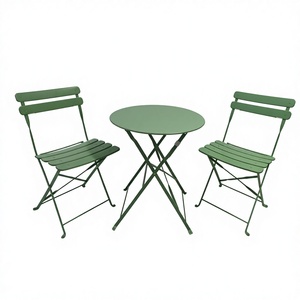 Juego de Mesa y Sillas Plegables Portátiles de 3 Piezas de Alta Calidad para Acampar, Viajar, Comer al Aire Libre, Juego de Mesa y Sillas Compacto para <span class=keywords><strong>Bistro</strong></span> - Product Image 1