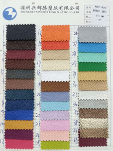 Tela de cuero sintético con textura Litchi para hacer zapatos, bolso, cartera, pendientes, monedero, tejido liso de colores sólidos - Product Image 4