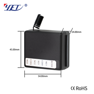 Récepteur universel à deux canaux YET480, stocke 1000 boutons de télécommande, 433 MHz, DC/AC 9-24 pour porte de garage, porte coulissante - Product Image 4