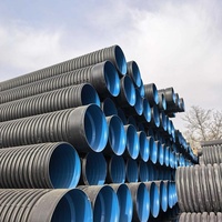 Tuyau ondulé en plastique flexible DN180 pour la construction de métros, utilisation pour les canaux de câblage électrique