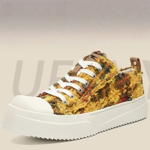 Zapatillas de lona estilo nuevo Primavera 2026 para parejas con diseño irregular único, zapatillas de skate retro desgastadas - Product Image 4