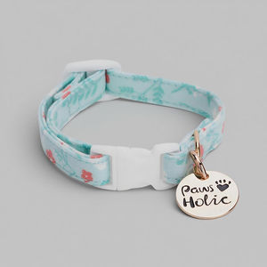 Collar de Perro Moderno de Algodón, Talla XS, Suave, Ecológico, Elegante, con Estampado de Lujo, Personalizado, Cómodo y Ajustable para Perros - Product Image 3