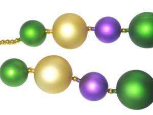 Matte Jumbo <strong>Mardi</strong> <strong>Gras</strong> Necklace <strong>Beads</strong> Holiday Party Decorations Plastic <strong>Mardi</strong> <strong>Gras</strong> <strong>Beads</strong> - Product Image 4