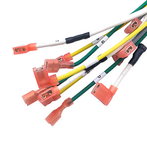 Spade <b>Terminal</b> Wire Harness 187 250V Copper Industrial Use Flag Type Connector Custom Made - Product Image 3