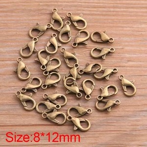 ตะขอก้ามปูล็อบสเตอร์ขนาดเล็กทำจากโลหะผสมสำหรับทำสร้อยข้อมือสร้อยคอทำมือตะขอเกี่ยวเครื่องประดับ - Product Image 3