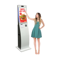 Kiosque de paiement de factures en libre-service avec écran tactile incurvé Android Windows de 32 pouces pour hôpital, aéroport et cinéma