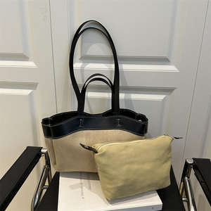New shoulder <b>bag</b> launched, fashionable and simple portable bucket <b>bag</b> <b>with</b> <b>zipper</b> and large capacity <b>tote</b> <b>bag</b> - Product Image 4