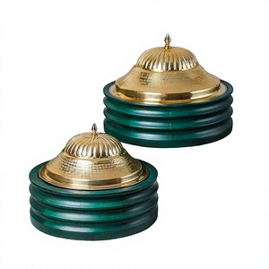 Casserole en métal de qualité supérieure, faite à la main, nouvelle, élégante et classique, chauffe-plats design en bois - Product Image 1