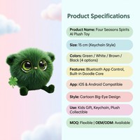 Jouet de chat en peluche interactif intelligent pour l'apprentissage des enfants